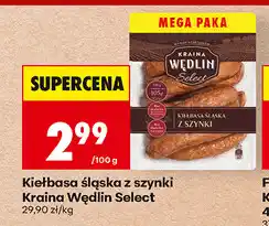 Biedronka Kiełbasa śląska z szynki Kraina Wędlin Select oferta