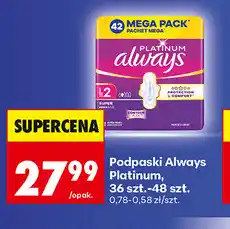 Biedronka Podpaski Always Platinum oferta