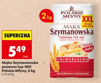Biedronka Mąka Szymanowska pszenna typ 480 Polskie Młyny oferta