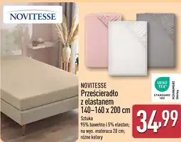 ALDI Novitesse Prześcieradło z elastanem 140-160 x 200 cm oferta
