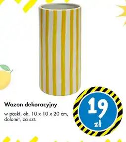 Tedi Wazon dekoracyjny TEDi w paski ok. 10x10x20 cm dolomit oferta