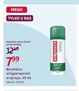 Rossmann Antyperspirant w sprayu Borotalco Original oferta