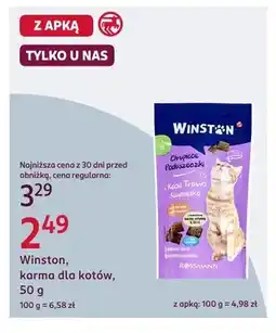 Rossmann Karma dla kotów Winston Chrupiące Poduszeczki oferta