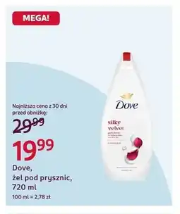 Rossmann Żel pod prysznic Dove Silky Velvet oferta