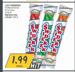 Słoneczko Lody Świderek Koral truskawkowe oferta