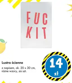 Tedi Lustro ścienne z napisem ok. 20x30 cm oferta