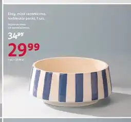 Rossmann Misa ceramiczna Eloy niebieskie paski oferta