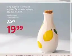 Rossmann Butelka ceramiczna na oliwę ocet Eloy wzór cytryny oferta