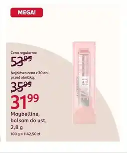Rossmann Balsam do ust Maybelline Lifter Glaze oferta