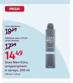 Rossmann Antyperspirant w sprayu Dove Men+Care Classic oferta