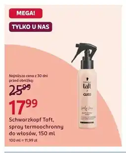 Rossmann Spray termoochronny do włosów Schwarzkopf Taft oferta