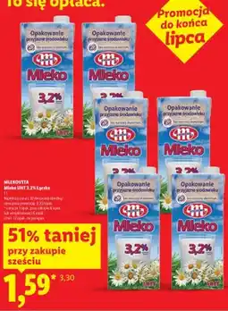 Lidl Mleko UHT 3,2% Mlekovita Łączka oferta