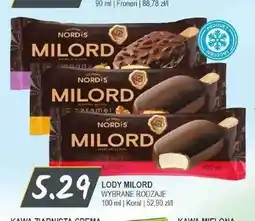 Słoneczko Lody Nordis Milord Almonds oferta