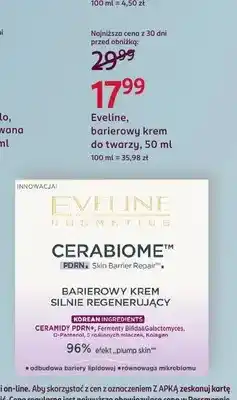Rossmann Barierowy krem do twarzy Eveline Cosmetics Cerabiome oferta