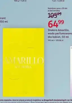 Rossmann Woda perfumowana dla kobiet Shakira Amarillo oferta