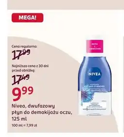 Rossmann Dwufazowy płyn do demakijażu oczu Nivea oferta