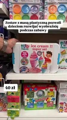 Pepco Zestaw z masą plastyczną Play Creative Ice Cream Super Set oferta