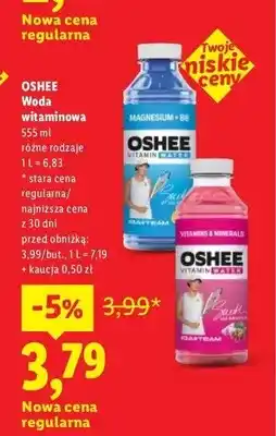 Lidl Woda witaminowa Oshee Vitamins & Minerals oferta
