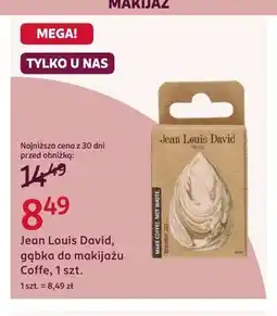 Rossmann Gąbka do makijażu Jean Louis David Coffe oferta
