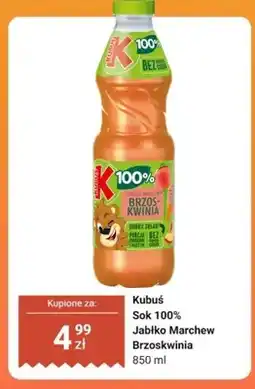 Dino Sok 100% jabłko marchew brzoskwinia Kubuś oferta