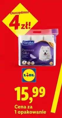 Lidl Papier toaletowy 4-warstwowy Floralys Premium Silk oferta