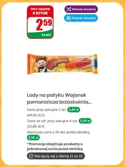 Dino Lody na patyku Wojanek pomarańcza brzoskwinia oferta