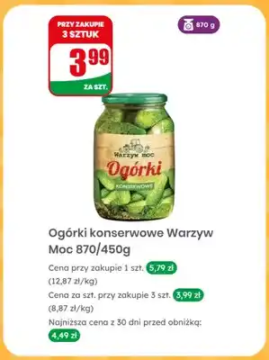 Dino Ogórki konserwowe Warzyw Moc oferta