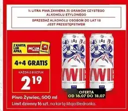 Biedronka Piwo Żywiec oferta