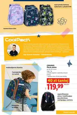 Lidl Plecak szkolny CoolPack ok. 40x29x16 cm oferta