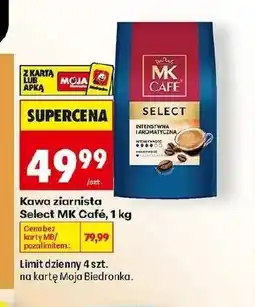 Biedronka Kawa ziarnista MK Cafe oferta
