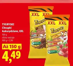 Lidl Chrupki kukurydziane Tygryski o smaku czekoladowym XXL oferta
