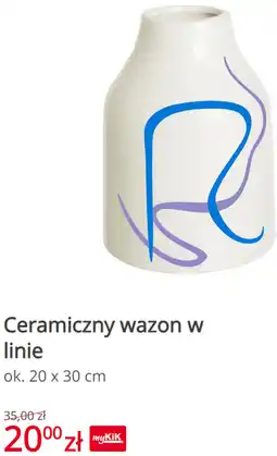 KiK Ceramiczny wazon w linie oferta