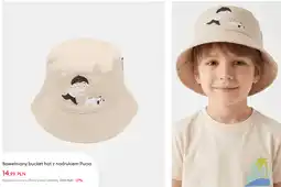 Sinsay Bawełniany bucket hat z nadrukiem Pucio oferta
