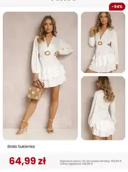 Renee Sukienka damska Renee biała oferta