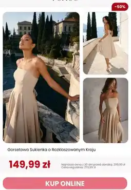 Renee Sukienka gorsetowa o rozkloszowanym kroju Renee oferta
