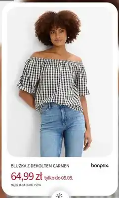 BonPrix Bluzka z dekoltem Carmen Bonprix oferta