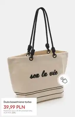Sinsay Torba bawełniana duża oferta