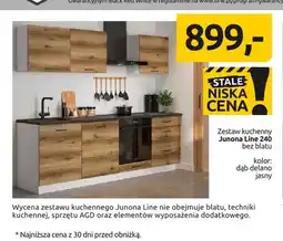Black Red White Zestaw kuchenny Junona Line 240 bez blatu dąb delano jasny Black Red White oferta