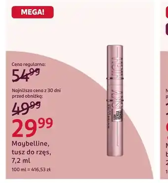 Rossmann Tusz do rzęs Maybelline oferta