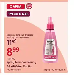 Rossmann Spray termoochronny do włosów Isana oferta