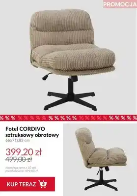Fotel obrotowy Cordivo sztruksowy