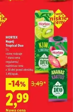 Lidl Napój Tropical Duo Hortex oferta
