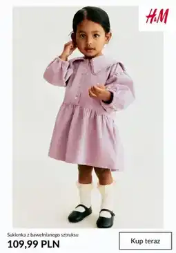 H&M Sukienka z bawełnianego sztruksu H&M oferta