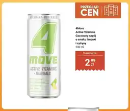 Dino Napój gazowany 4Move Active Vitamins o smaku limonki i cytryny oferta