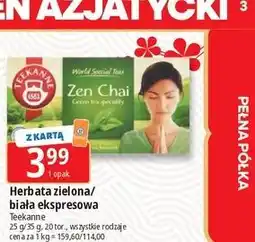 E.Leclerc Herbata zielona/biała ekspresowa Teekanne oferta