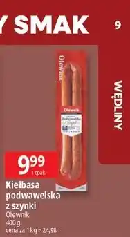 E.Leclerc Kiełbasa podwawelska z szynki Olewnik oferta