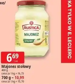 E.Leclerc Majonez stołowy Rustica oferta