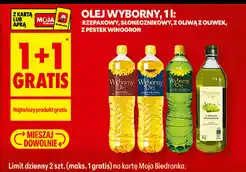 Biedronka Olej Wyborny rzepakowy, słonecznikowy, z oliwą z oliwek, z pestek winogron oferta