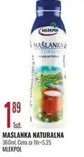 E.Leclerc Maślanka Naturalna Mlekpol oferta