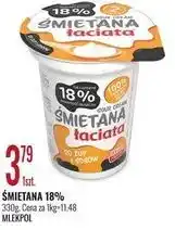 E.Leclerc Śmietana 18% Łaciata Mlekpol oferta